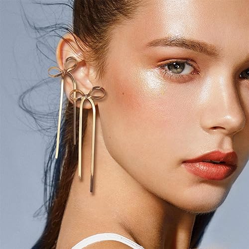Chain Bow Earrings